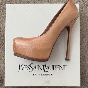 Yves Saint Laurent Women's Nude Platform Pump